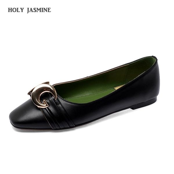 

dress shoes 2021 fashion brand genuine leather low-heeled comfortable women mixed colors office ladies basic, Black