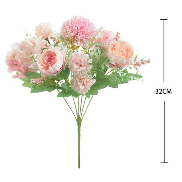 

bride holding roses bouquet wedding decorative flowers vases for home decoration accessories artificial flowers for scrapbooking 126 g2
