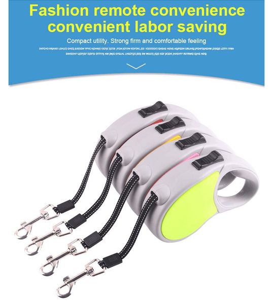 

dog collars & leashes 1pc retractable leash training elongated traction rope with trash bag automatic pet supplies
