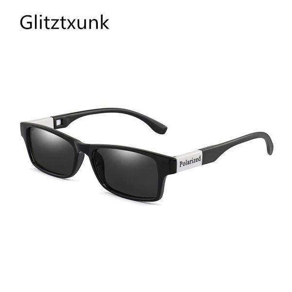 

sunglasses glitztxunk brand polarized men women fishing square sun glasses for camping driving goggles eyewear uv400, White;black