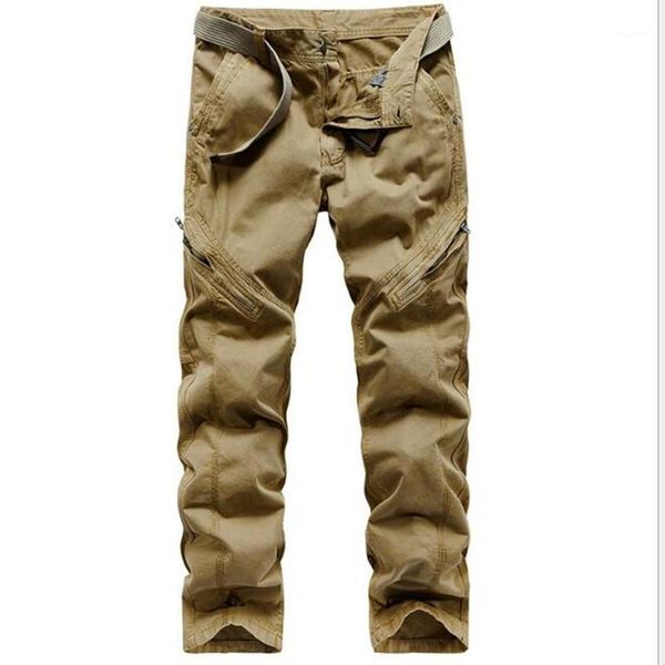 

new design loose cargo pants overalls hip hop men's cotton trousers hiphop men baggy pants army green khaki black dark grey1