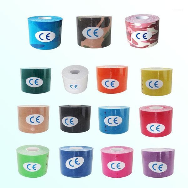 

taping elastic muscular kinesiological tape bandage care cotton 3.8cm5m1, Black;gray