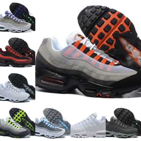 

sale ultra 95 og x 20th anniversary men solar red sports shoes luxury designer airs triple black neon sole grey blue trainers sports shoes s