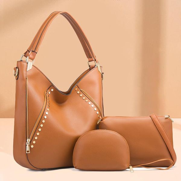 

shoulder bags three piece handbags single messenger women's bag large capacity