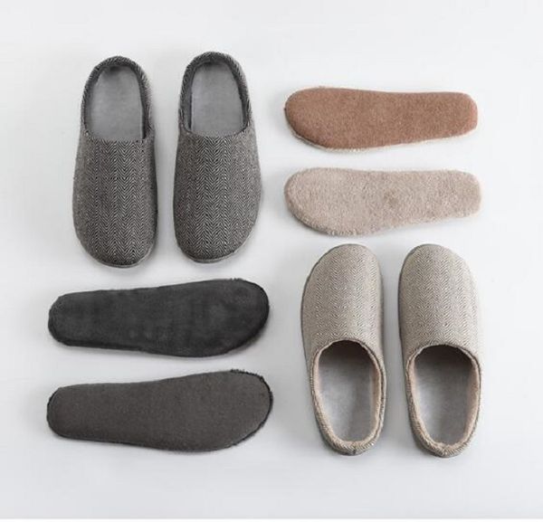 

winter furry slippers sandals mens home soft bottom non-slip white grey men slipper sandal shoes keep warm size 41-44 06, Black