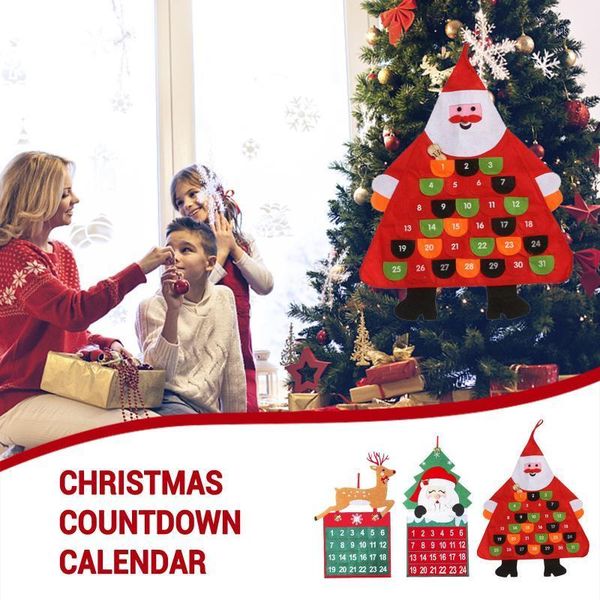 

christmas countdown 24 days calendar pendant christmas tree decoration calendar1