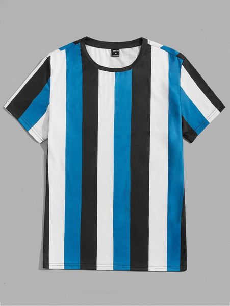 

men striped tee f6qi#, White;black