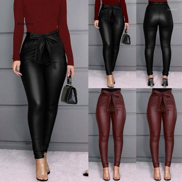

women's snake style leggings pu leather pants casual outwork lady stretchy skinny pencil trousers high waist s-xl1, Black;white