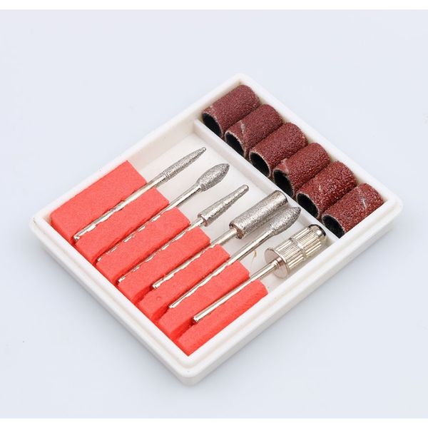 

1set professional 6pcs nail drill kit bits file for electric drills filling system 1set professional f wmtdtw