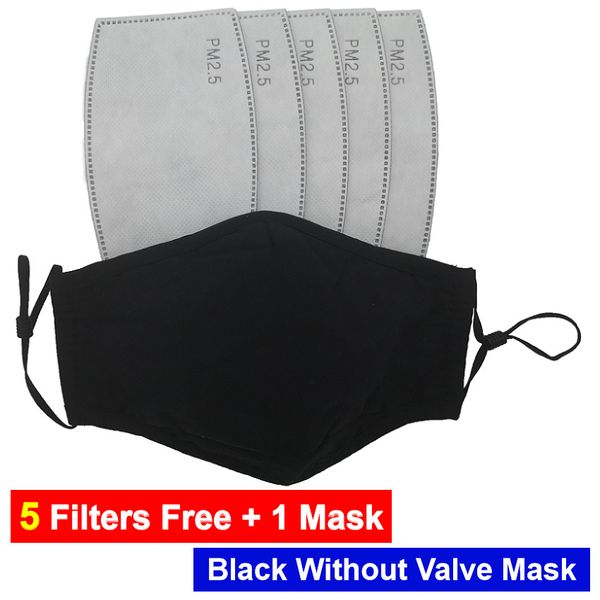 

5 pcs filter for one 1day fashion face cotton reuse washable dust mask 2a6csx