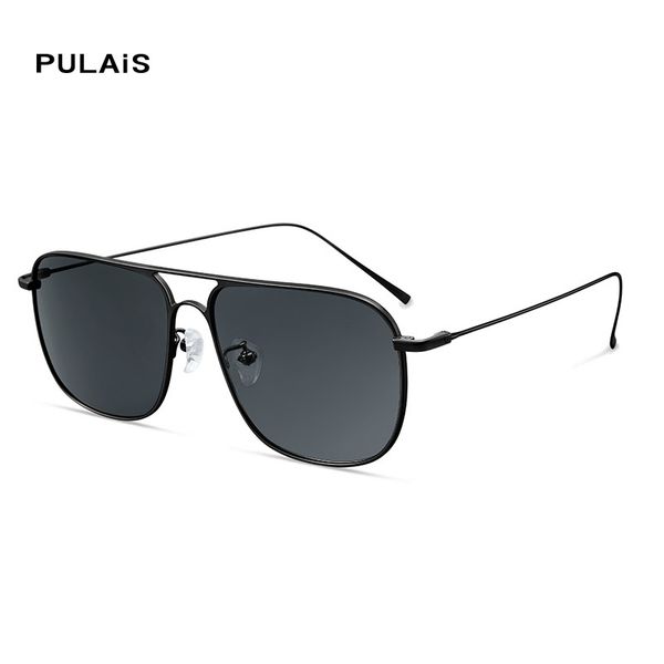 

2020 new arrival pure titanium polarized pilot aviation driving fishing sports big framed shades trendy sunglasses men women