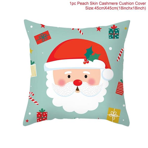 

45x45cm christmas pillow case home decoration cushion cover christmas decorative pillows cover sofa living room pillowcase xmas wmtwik