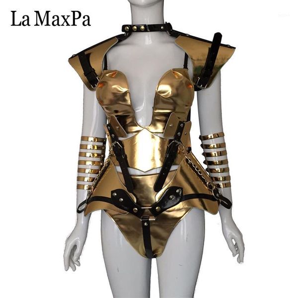 

la maxpa fashion female singer costume stage show silver costume slim clothing bar ds dj jazz dance outfit performance suit1, Black;red