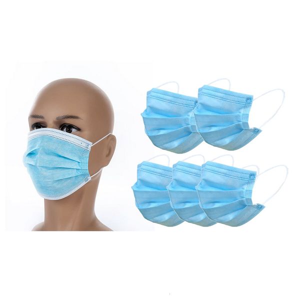 

face pink 3-layer filter disposable blue black non-woven mouth masks pm2.5 anti pollution anti-dust protective safety