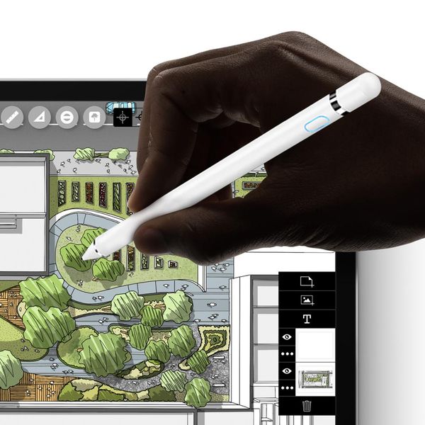 

stylus pencil for ip android tablet pen drawing pencil 2in1 capacitive screen touch pen mobile phone smart pen accessory