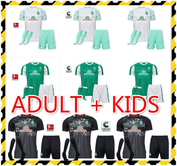 

взрослый детский комплект 20 21 sv werder bremen футбол футбол 2021 2020 # 10 kruse klaassen füllkrug bittencourt rashica m.g gestein футбол, Black;yellow