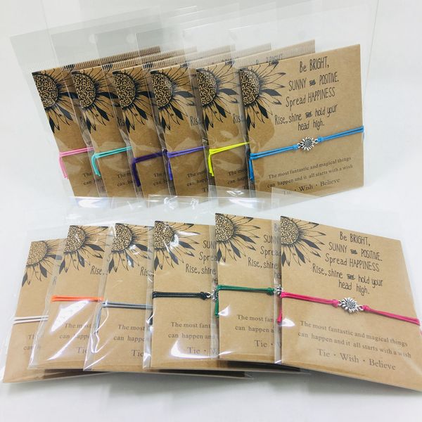 

gifts birthday colorful silver charm sunflower for women girls jewelry fashion infinity friendship sister bracelets gift
