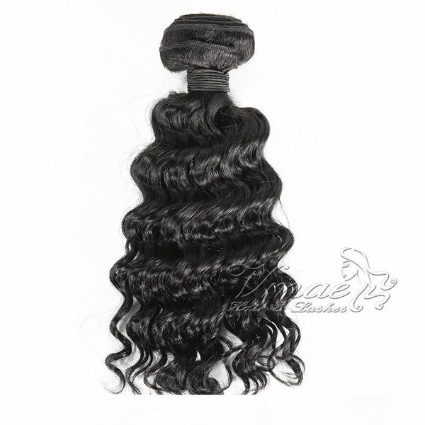 

natural color 100% brazilian unprocessed virgin remy human hair bundles burgundy deep wave human hair weaves, Black