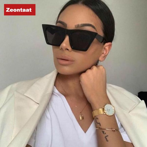 

square sunglasses women fashion brand oversized sun glasses female black brown shades for ladies lunette femme oculos, White;black