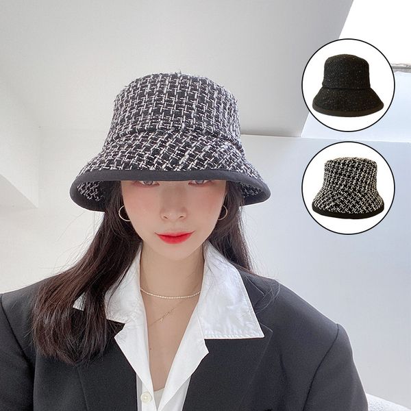 

summer autumn casual british hat women's fashion versatile net red ins small fragrance fisherman's hat brand version klwe, Blue;gray