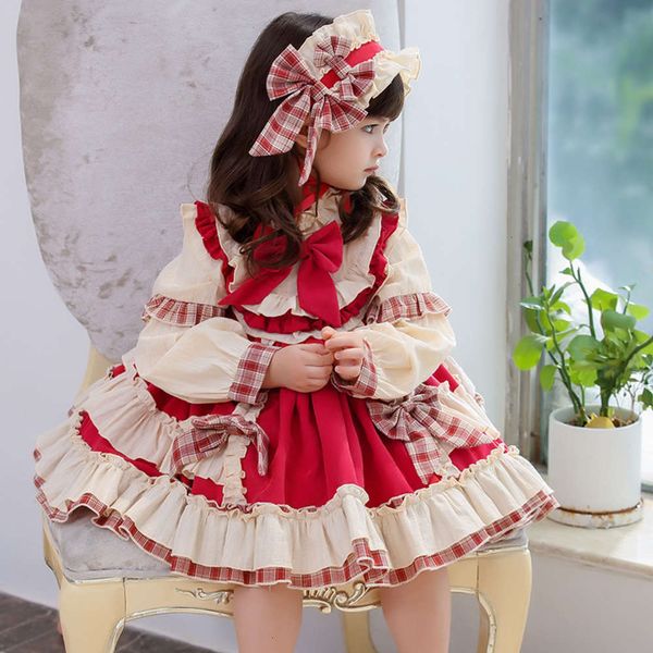 

and new long girls' winter drs autumn sve children's lolita skirt gong tingfeng 1awp9qk2, Red;yellow