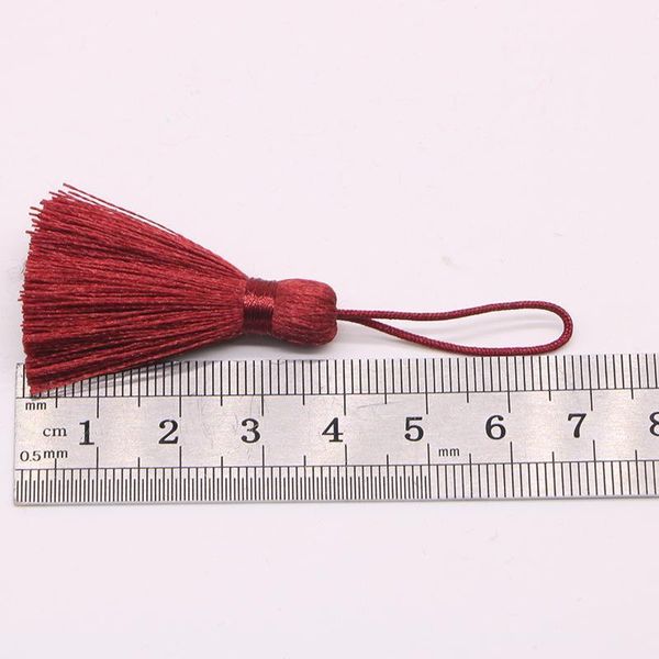 

10 30pcs mini tassel pendant jewelry curtain garments decorative accessories diy key cell phone bag fringe trim craft tassels h sqcsaq