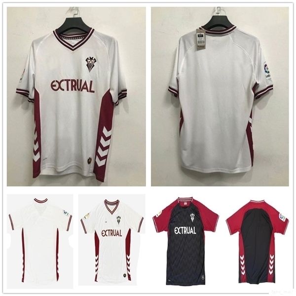 

20 21 albacete balompiÃ© soccer jerseys home away balompie zozulya garcia camiseta de fÃºtbol customize 2020 new white football shirt uniform, Black;yellow