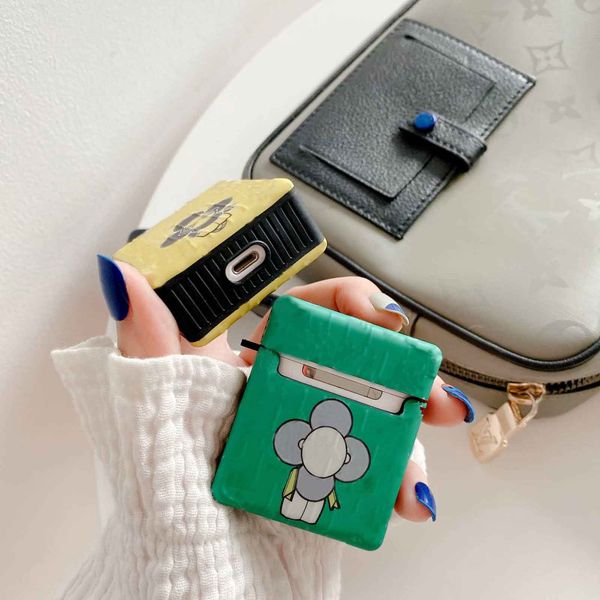 

AirPods Case Fashion Designers Style Flower Doll Style Elegant Headset Case for AirPods 1/2/Pro Earphones Case 5 Color Available