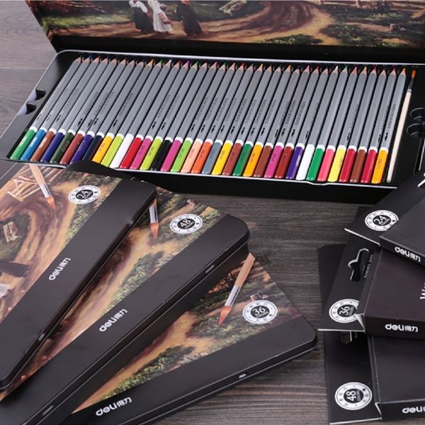 

deli watercolor pencil painting pencil lapis de cor prismacolor colored pencils lapices de colores pastel pencils drawing tools y200428