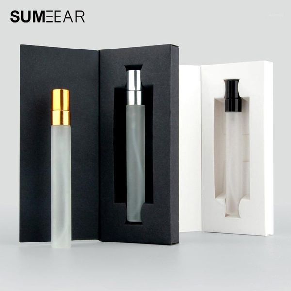 

20pcs 10ml empty roll on bottle essential oil frosted glass perfume refillable cosmetic gift box with packaging1