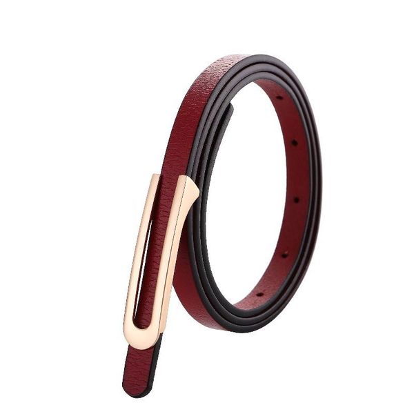 

cowhide belts for women thin genuine leather belt dress fashion gold alloy buckle strap jeans soft cow waistbands sqckyg, Black;brown