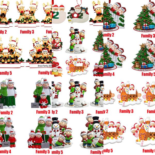 

christmas ornaments survivor quarantine family 2 3 personalized 4 5 6 mask snowman hand sanitized xmas decorating creatioutlet5e1j