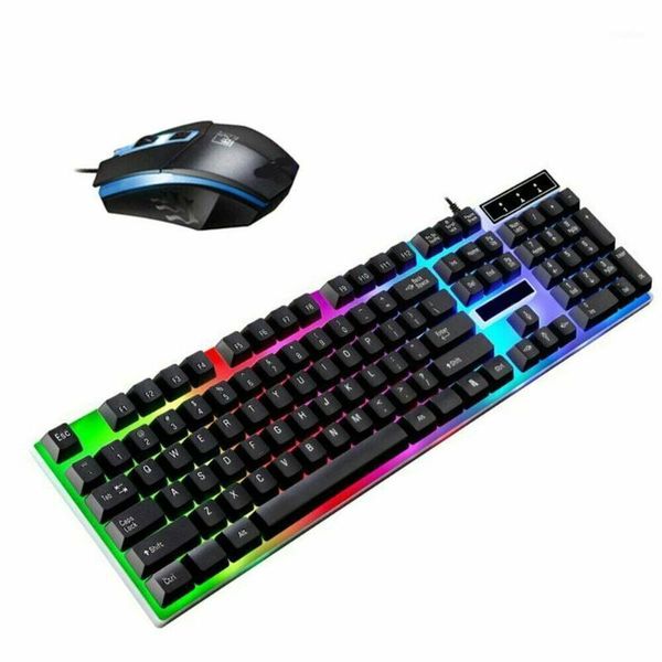 

keyboard mouse combos set adapter for computer ps4/ one 360 gaming rainbow rgb led1