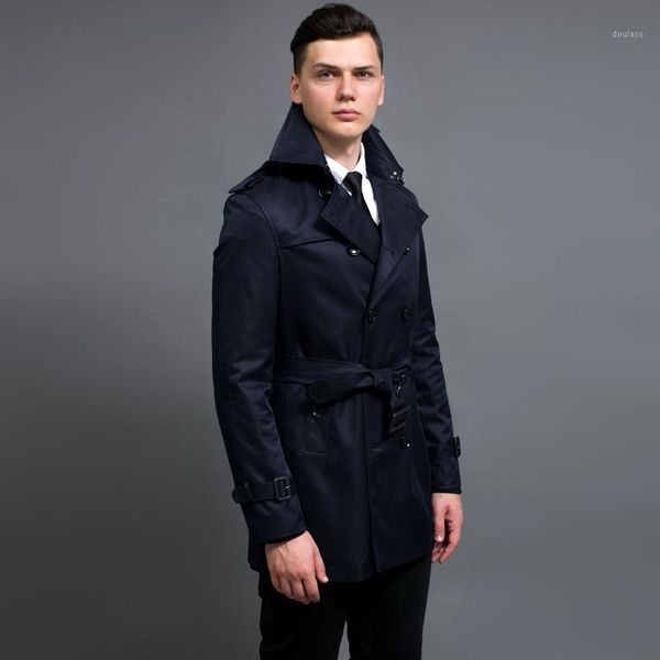 

long luxury medium solid color double breasted mens jackets and coats plus size 6xl british style man trench1, Tan;black