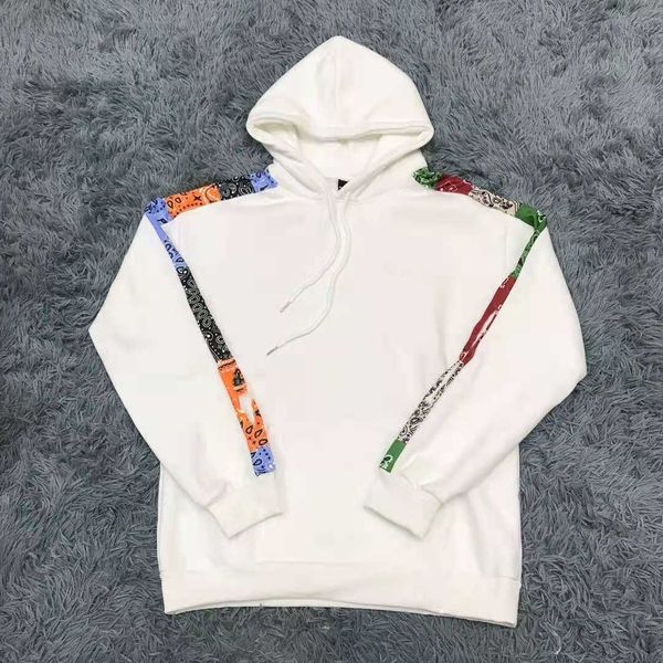 

co-branded multi-color cashew flower small standard stitching thickened sweater couple classic embroidery for men and women, Black