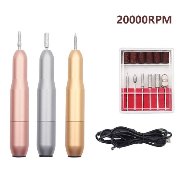 

mini manicure machine 20000rpm usb electric nail drill machine strong nail polisher grinder pedicure file manicure art tool