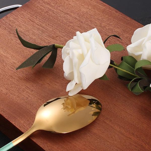 

steel cutlery set gold cutlery set stainless steel cutlery western dinnerware set kitchen knives spoon pink dropshipping h jllahm