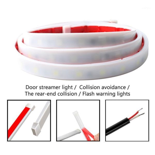 

kkmoon 2pcs automobile door open warning lamp flashing waterproof lights strip anti-collision safety1