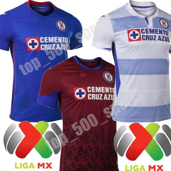 

2021 mexico club cruz azul home blue away mens soccer jersey alvarado rodriguez pineda escobar cd cruz azul jersey football shirts 20 21, Black;yellow