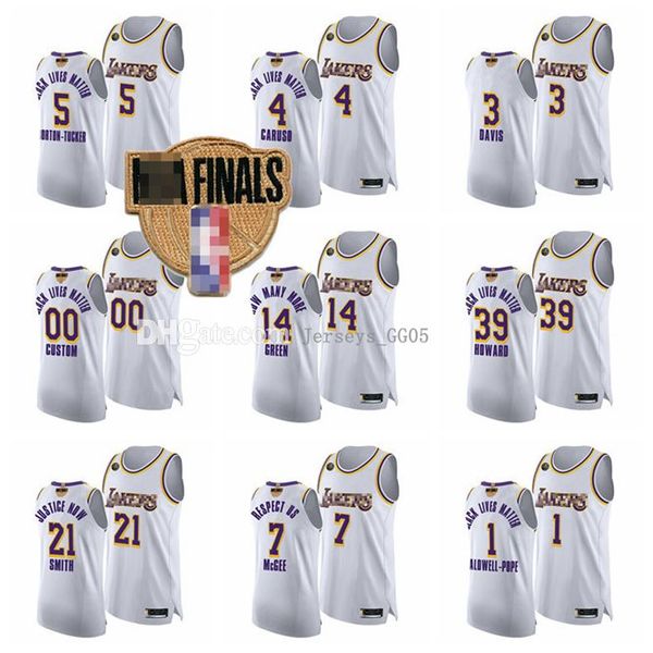 

2020 финал связанные мужчины леброн 23 джеймс энтони лос-анджелес nba лейкерс черный энтони 3 дэвис 1 колдуэлл-папа баскетбол, Black;red