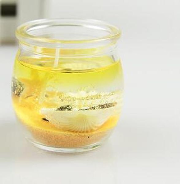 

marine jelly candle with glass jar ocean shells decorative scented candles for valentines wedding birthday gift bbyedg