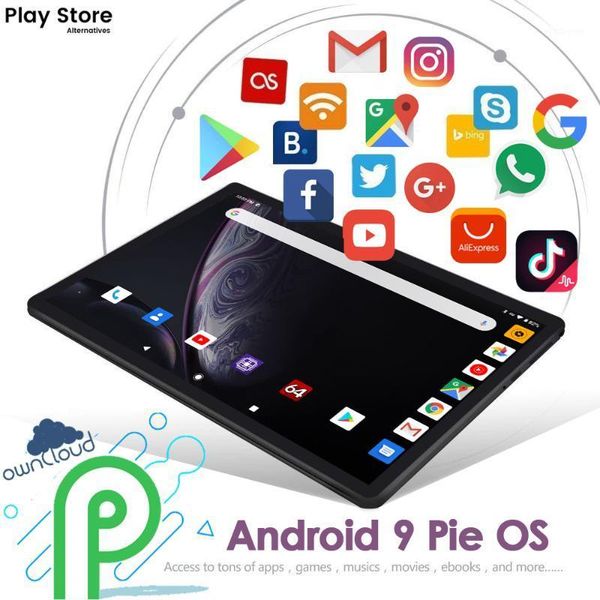 

tablet pc 2021 10 inch octa core android 9.0 os dual sim cards wifi gps global 10.1 32gb rom tablets1