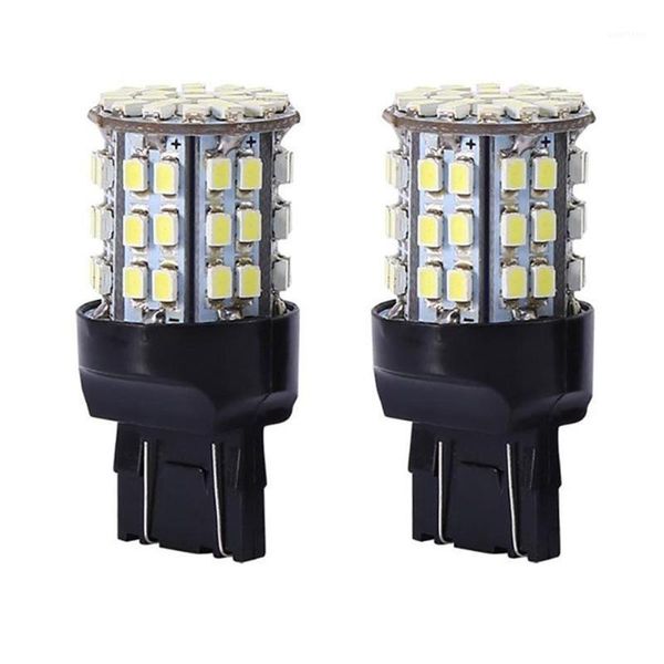 

2pcs 12v t20 7440 7443 64 smd white 6000k car reverse brake tail led light bulb lights car interior boutique 2020 new wholesale1