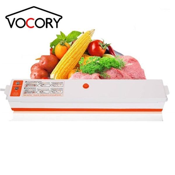 

vocory household vacuum sealer packaging machine film sealer vacuum packer keep fresh including 15pc bags gift1
