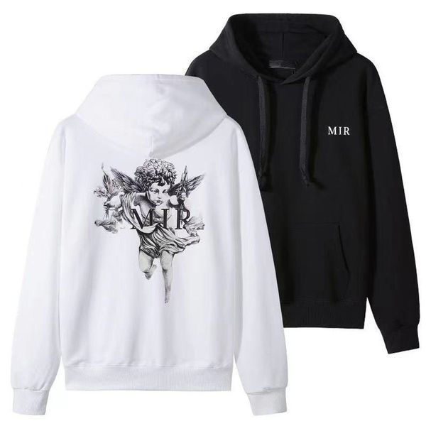 

men's hoodi sweater digner luxury pullover with double letters on the front and back european #85, Black