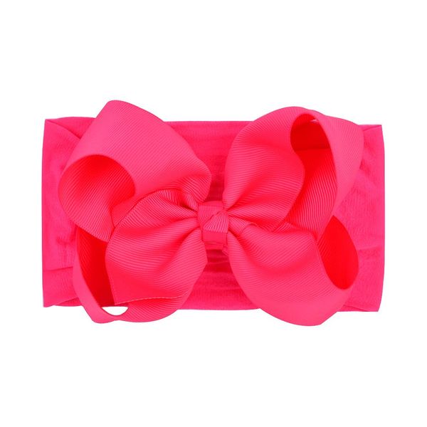 

6.3 inch solid hair bows headband girls 2020 elastic hair bands for kids turban head wrap headwear hair accessories q sqceux