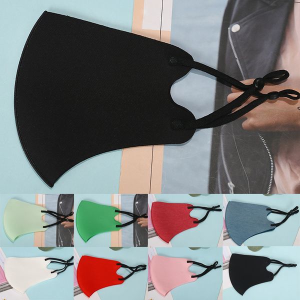 

sponge face mask designer face masks for men women washable dustproof cold ice silk masks adjustable thickened facemask in stock