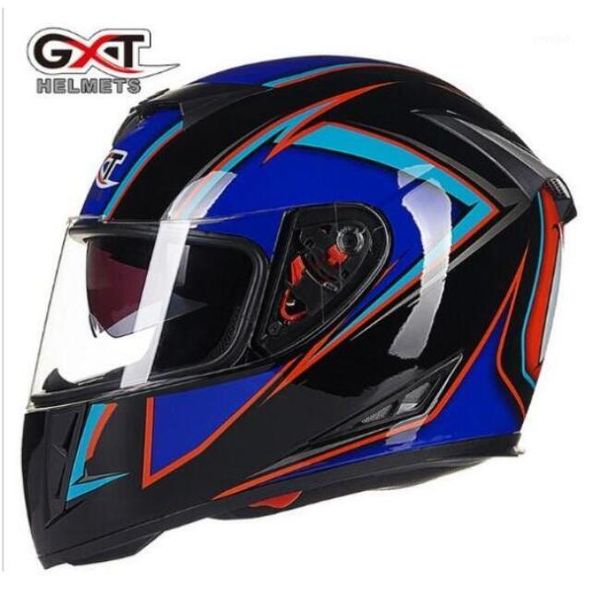 

motorcycle helmets gxt helmet men's winter electric car double lens fog 281