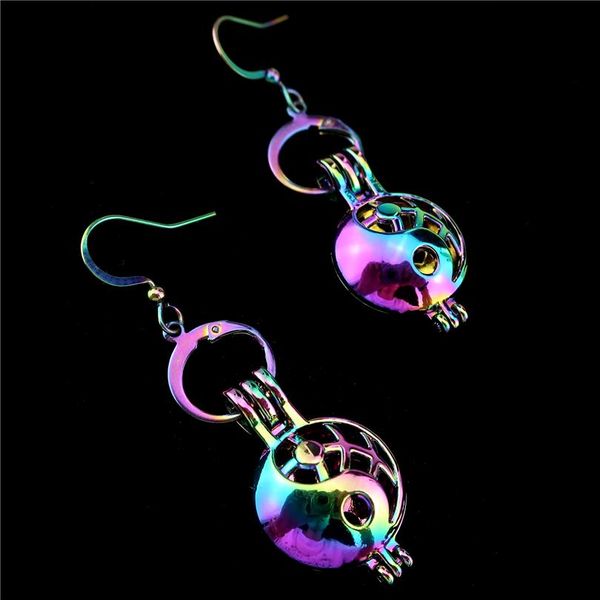 

ee-c803 радужный цвет bagua pearl cage cage heatan tools с равным или под 9 мм пластиковые бусины jlltwb, Silver