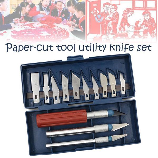 

13pcs 3d printer engraving blades knife for model cutter &material removal &clean-up tool parts wood carving hand tools cutter1